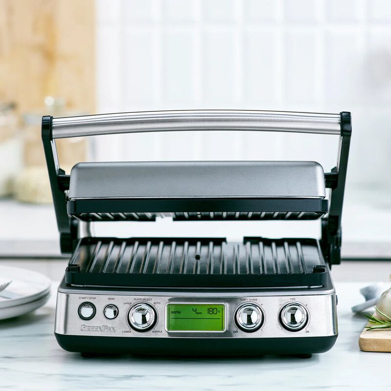 GreenPan Contact Grill - Stainless Steel image number 1